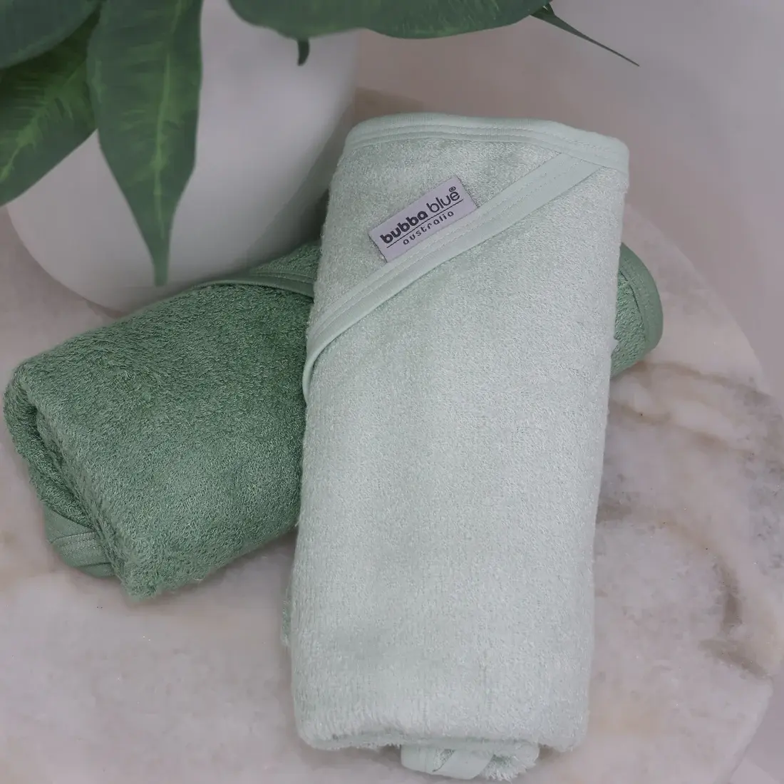 Bubba Blue Bubba Blue Bubba Sundae 2pk Hooded Towels - Greentea