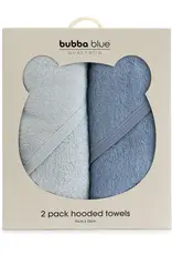 Bubba Blue Bubba Blue Bubba Sundae 2pk Hooded Towels - Blueberry