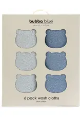 Bubba Blue Bubba Blue Bubba Sundae 6pk Wash Cloths - Blueberry