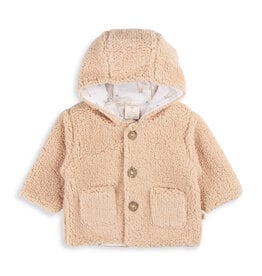 Tiny Twig Tiny Twig Hoodie with Buttons FLW/Jersey Moonlight/Sheep