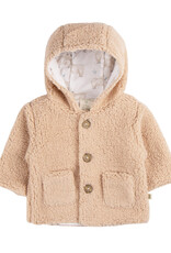 Tiny Twig Tiny Twig Hoodie with Buttons FLW/Jersey Moonlight/Sheep