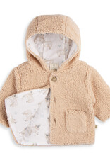 Tiny Twig Tiny Twig Hoodie with Buttons FLW/Jersey Moonlight/Sheep