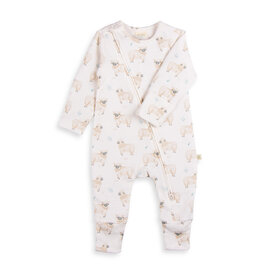 Tiny Twig Tiny Twig Zipsuit L/S Cotton Interlock Go to Sheep