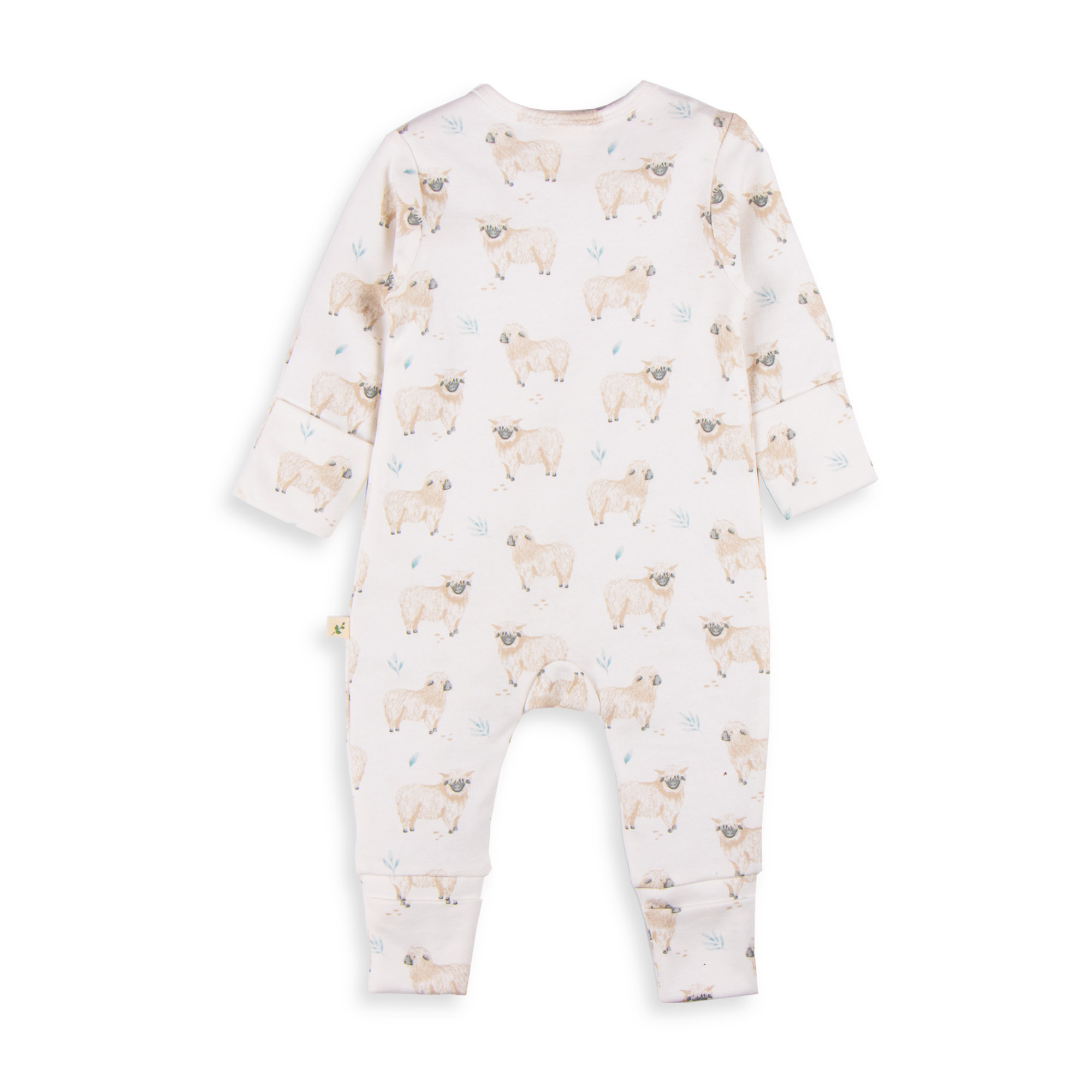 Tiny Twig Tiny Twig Zipsuit L/S Cotton Interlock Go to Sheep