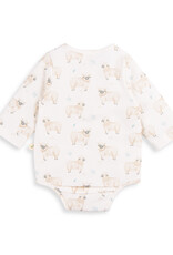 Tiny Twig Tiny Twig Bodysuit Henley L/S Cotton Interlock Go to Sheep