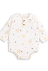 Tiny Twig Tiny Twig Bodysuit Henley L/S Cotton Interlock Making Honey