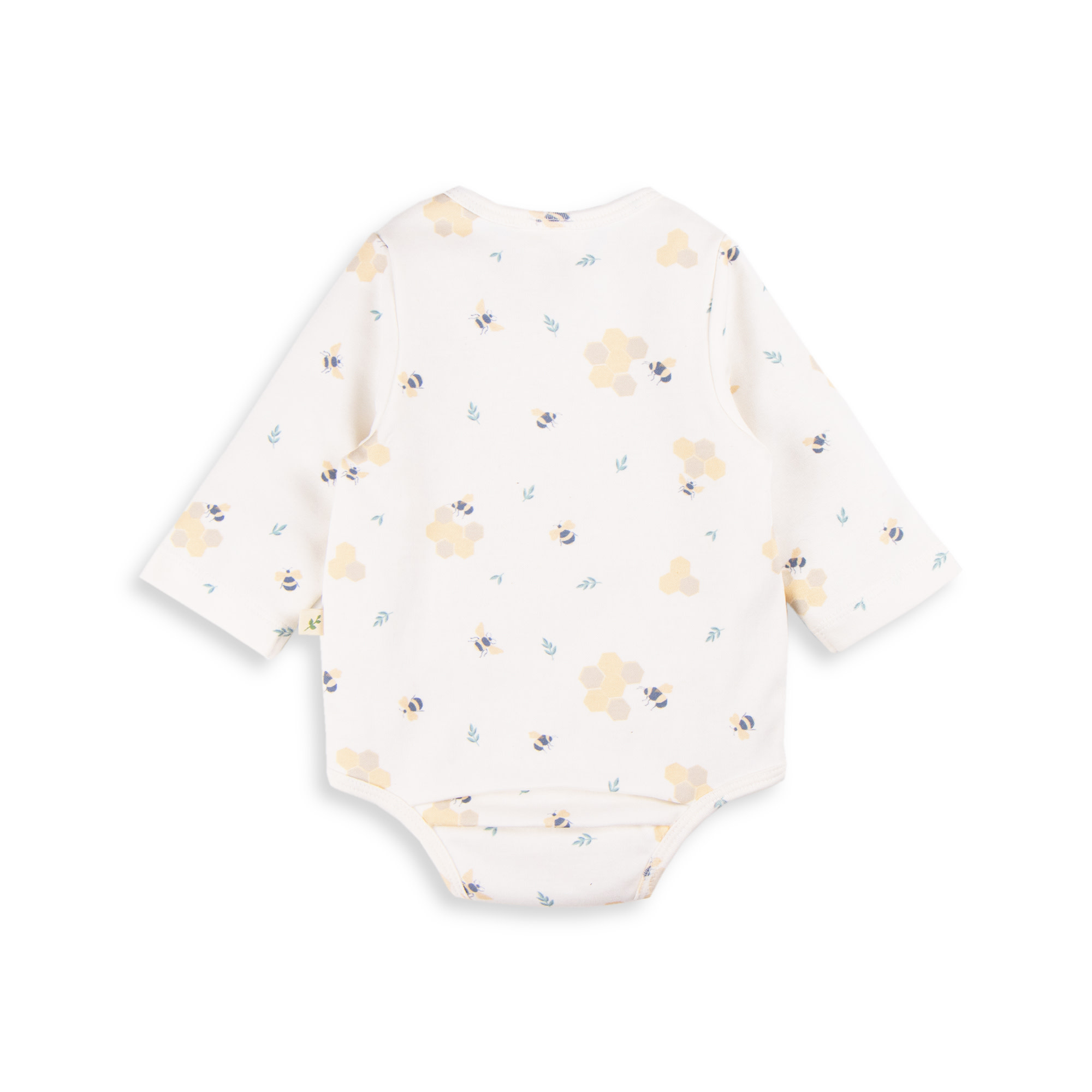 Tiny Twig Tiny Twig Bodysuit Henley L/S Cotton Interlock Making Honey