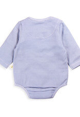 Tiny Twig Tiny Twig Bodysuit Henley L/S Cotton Interlock Indigo Stripes