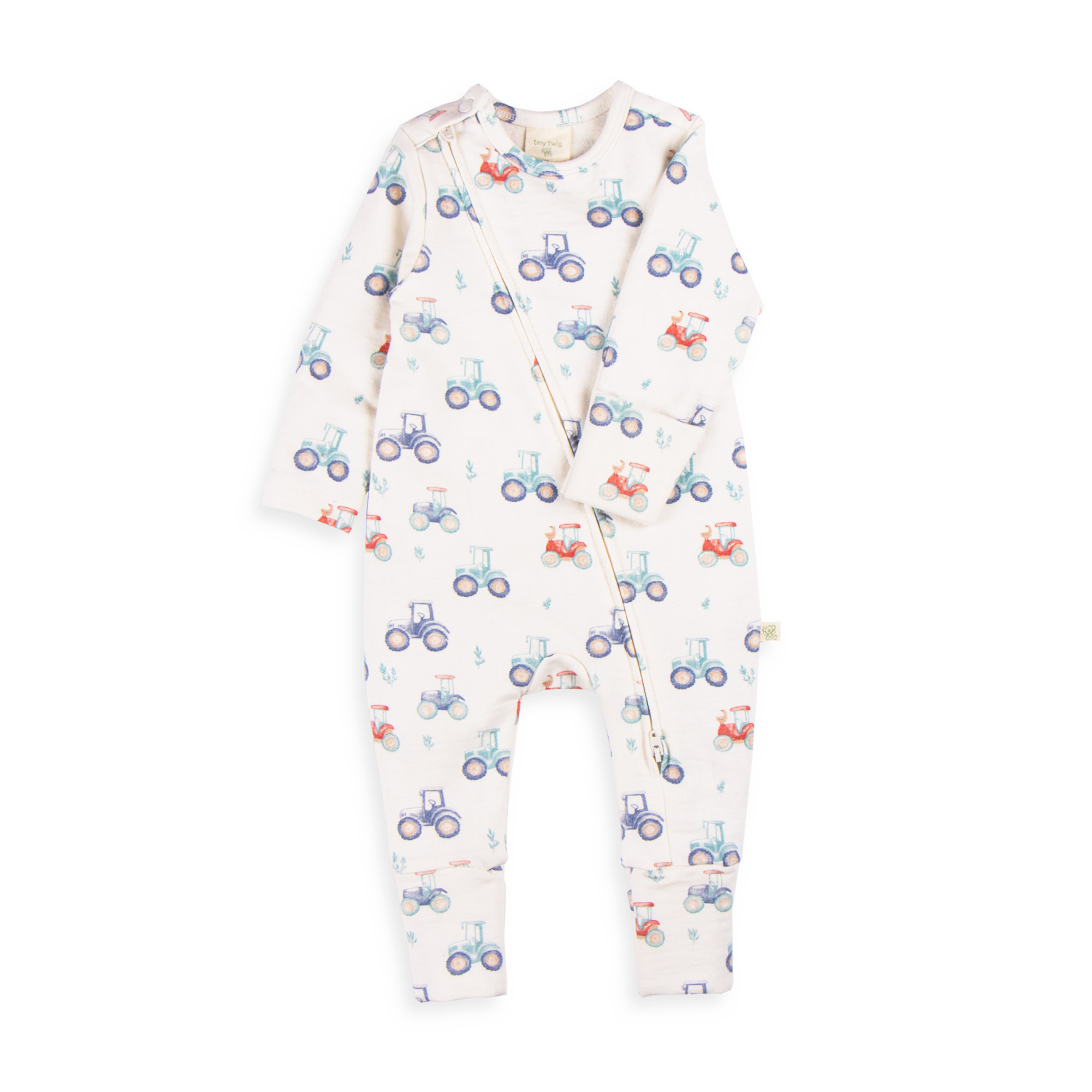 Tiny Twig Tiny Twig Zipsuit L/S French Terry Harvest Time