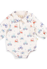 Tiny Twig Tiny Twig Bodysuit Polo L/S French Terry Harvest Time
