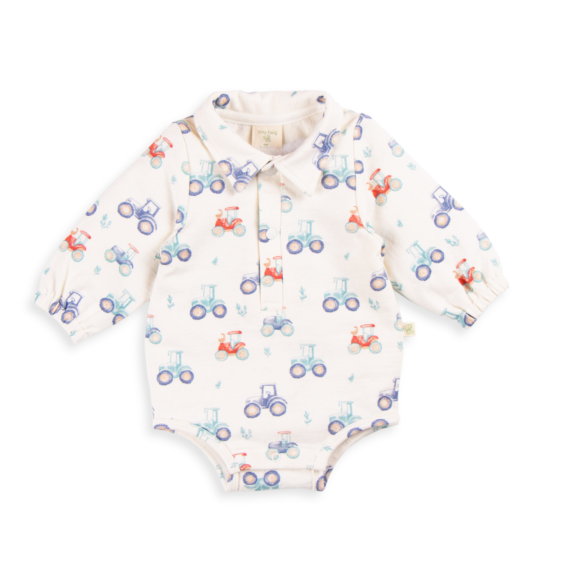Tiny Twig Tiny Twig Bodysuit Polo L/S French Terry Harvest Time