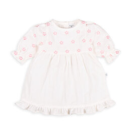 Tiny Twig Tiny Twig Embroidery Dress Crinkle Muslin Snowwhite