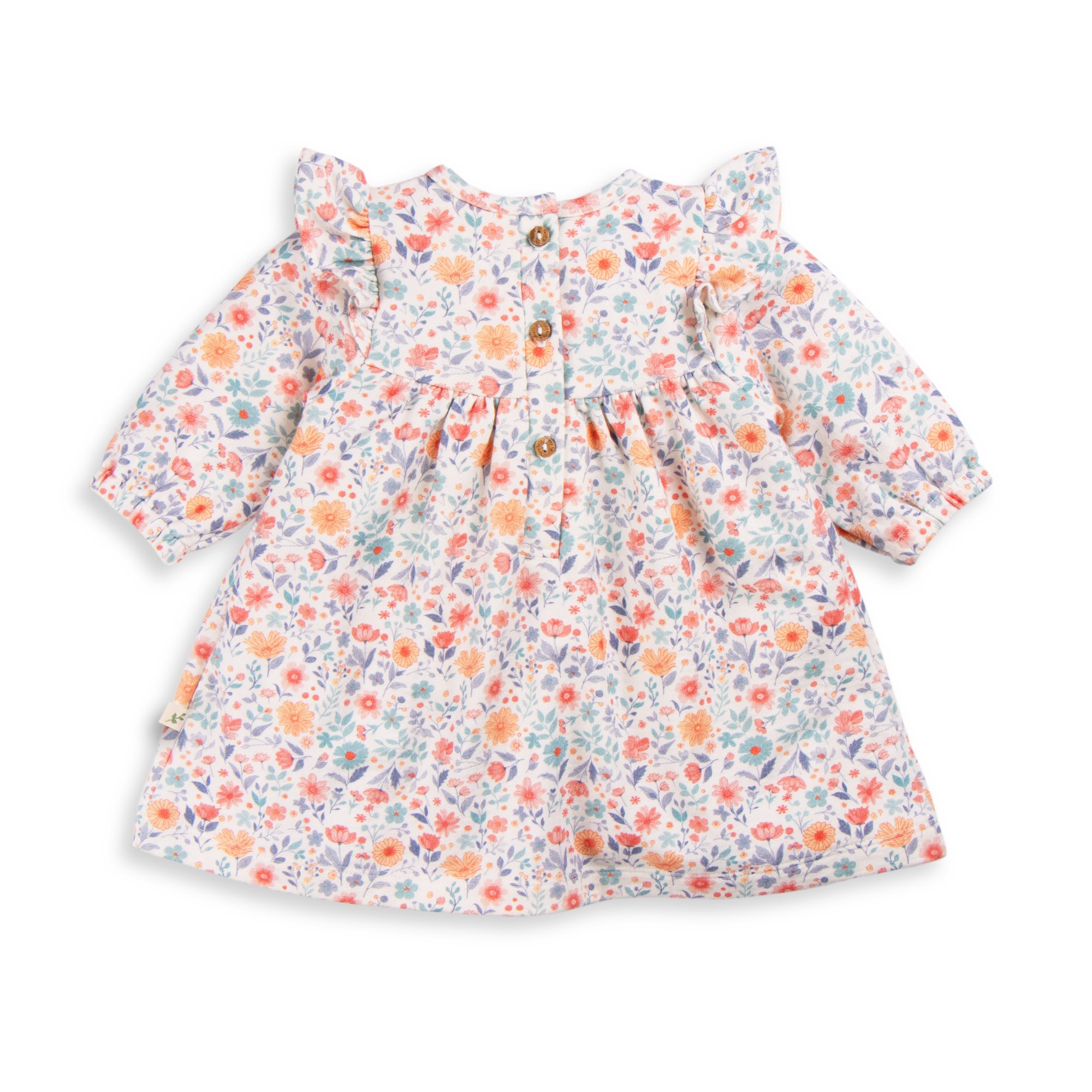 Tiny Twig Tiny Twig Frill Dress French Terry Cottage Garden