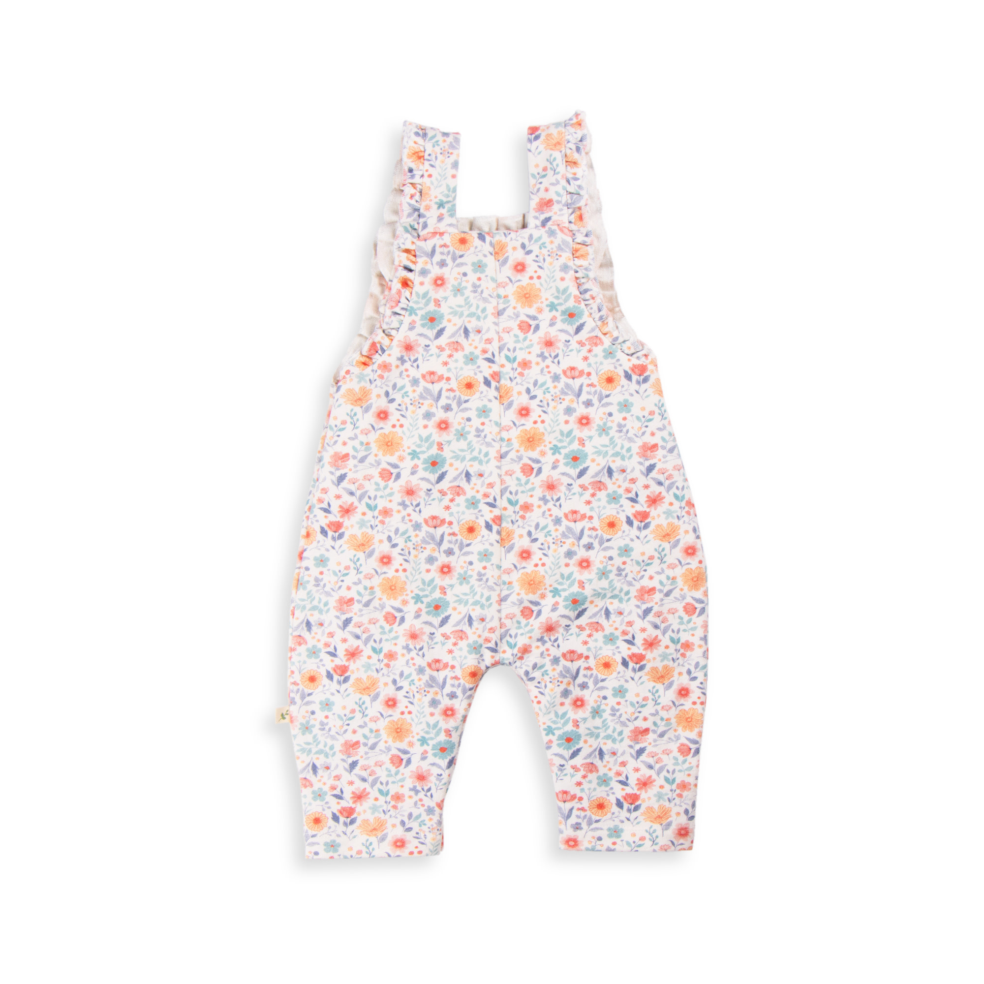 Tiny Twig Tiny Twig Frill Overall French Terry Cottage Garden