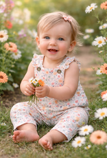 Tiny Twig Tiny Twig Frill Overall French Terry Cottage Garden