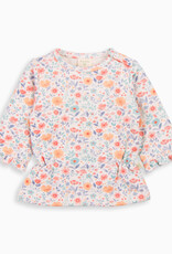 Tiny Twig Tiny Twig Girls Ruffle Tee French Terry Cottage Garden