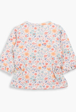 Tiny Twig Tiny Twig Girls Ruffle Tee French Terry Cottage Garden
