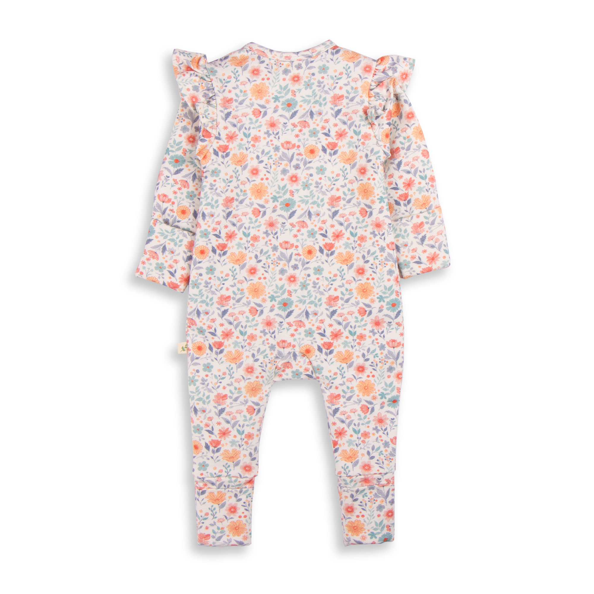 Tiny Twig Tiny Twig Zipsuit Cap L/S French Terry Cottage Garden