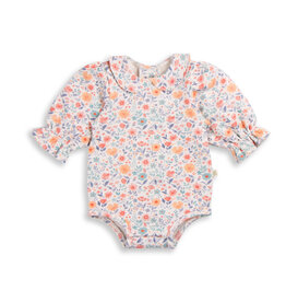Tiny Twig Tiny Twig Bodysuit Peter Pan French Terry Cottage Garden