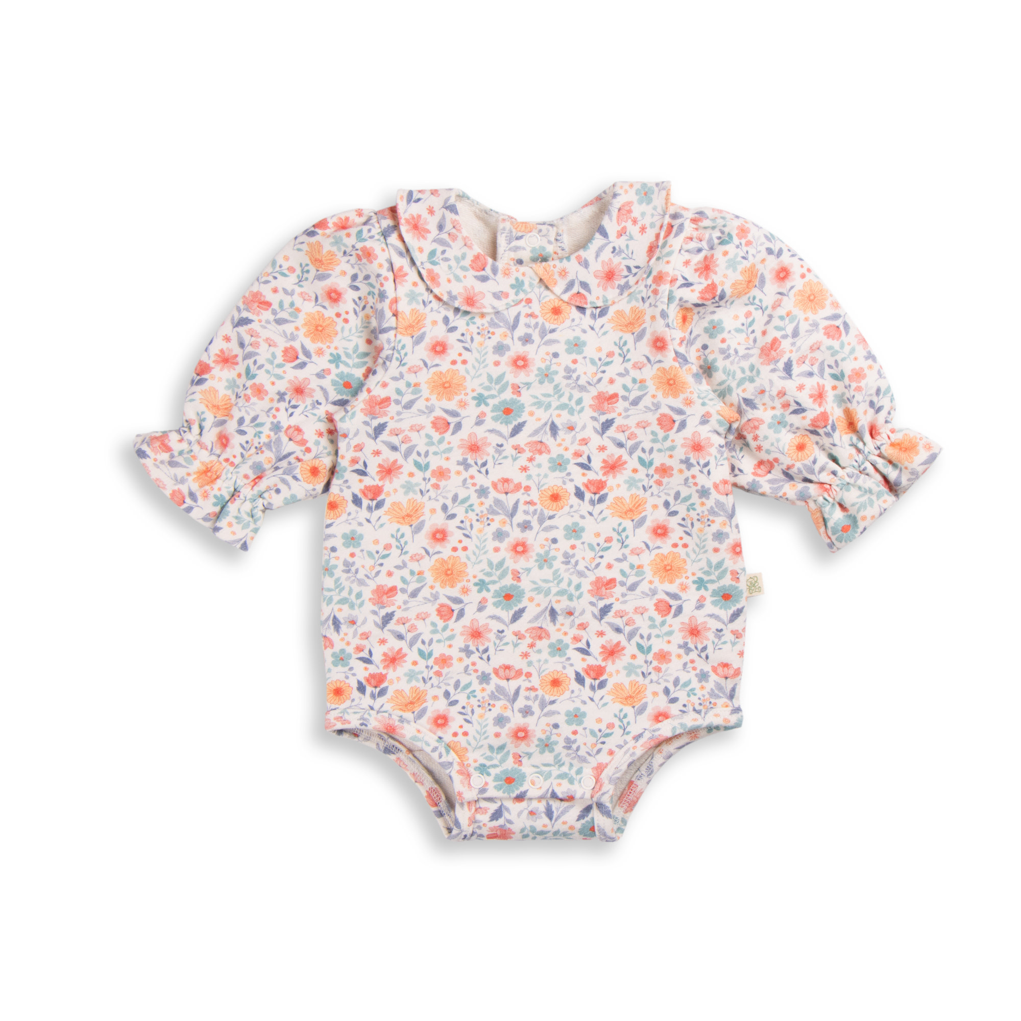 Tiny Twig Tiny Twig Bodysuit Peter Pan French Terry Cottage Garden