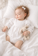 Tiny Twig Tiny Twig Bodysuit Embroidery Crinkle Muslin Snowwhite