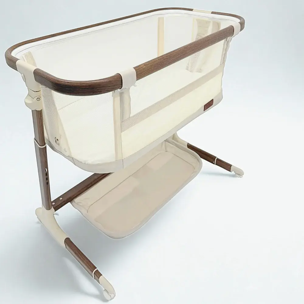 Mamas & Papas Babystudio Dream Glider Bedside Sleeper - Wood Grain