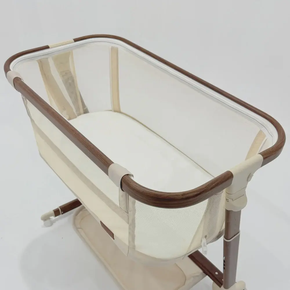 Mamas & Papas Babystudio Dream Glider Bedside Sleeper - Wood Grain