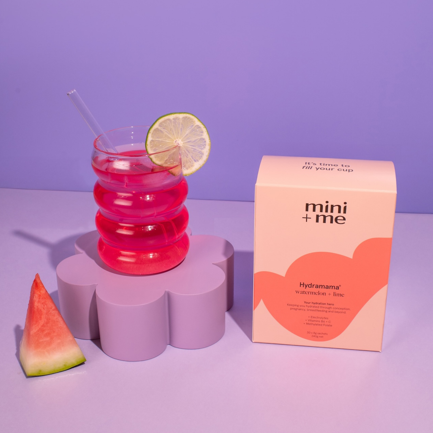 Hydramama Hydramama Mini + Me Watermelon + Lime