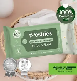 Tooshies Tooshies Pure Baby Wipes Aloe Vera & Chamomile 70pk
