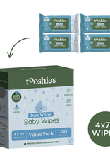Tooshies Tooshies Pure Water Baby Wipes 280pk