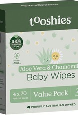 Tooshies Tooshies Pure Baby Wipes Aloe Vera & Chamomile 280pk