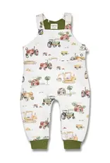 Snuggle Hunny Kids Snuggle Hunny Diggers & Tractors Organic Snuggle Overalls - Size 1