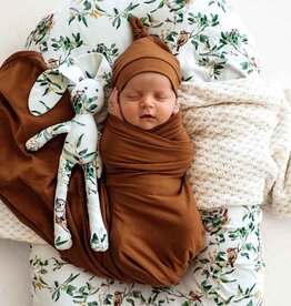 Snuggle Hunny Kids Snuggle Hunny Bronze Baby Jersey Wrap & Beanie Set