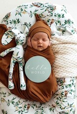 Snuggle Hunny Kids Snuggle Hunny Bronze Baby Jersey Wrap & Beanie Set