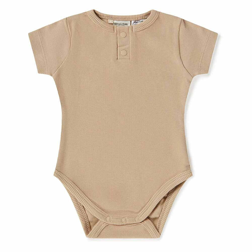 Snuggle Hunny Kids Snuggle Hunny Pebble Short Sleeve Organic Bodysuit - Size 1