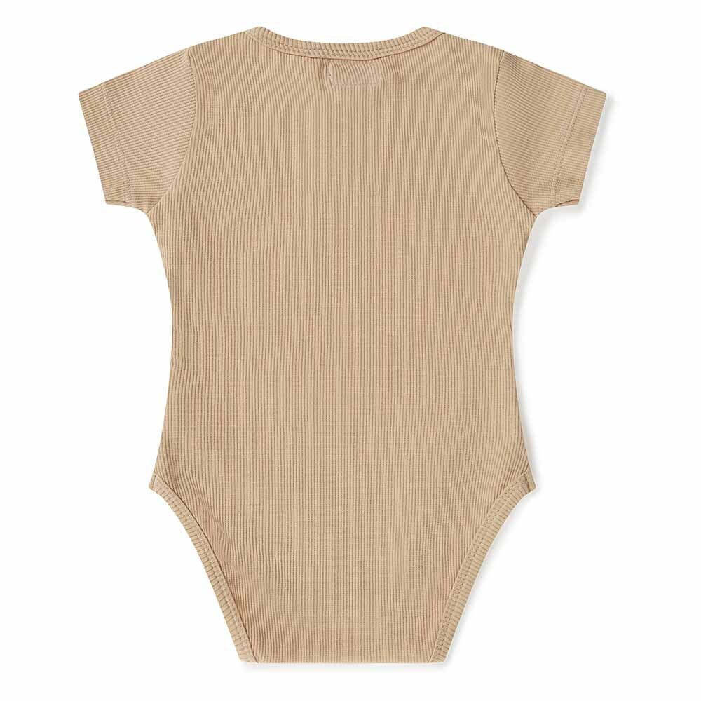 Snuggle Hunny Kids Snuggle Hunny Pebble Short Sleeve Organic Bodysuit - Size 1