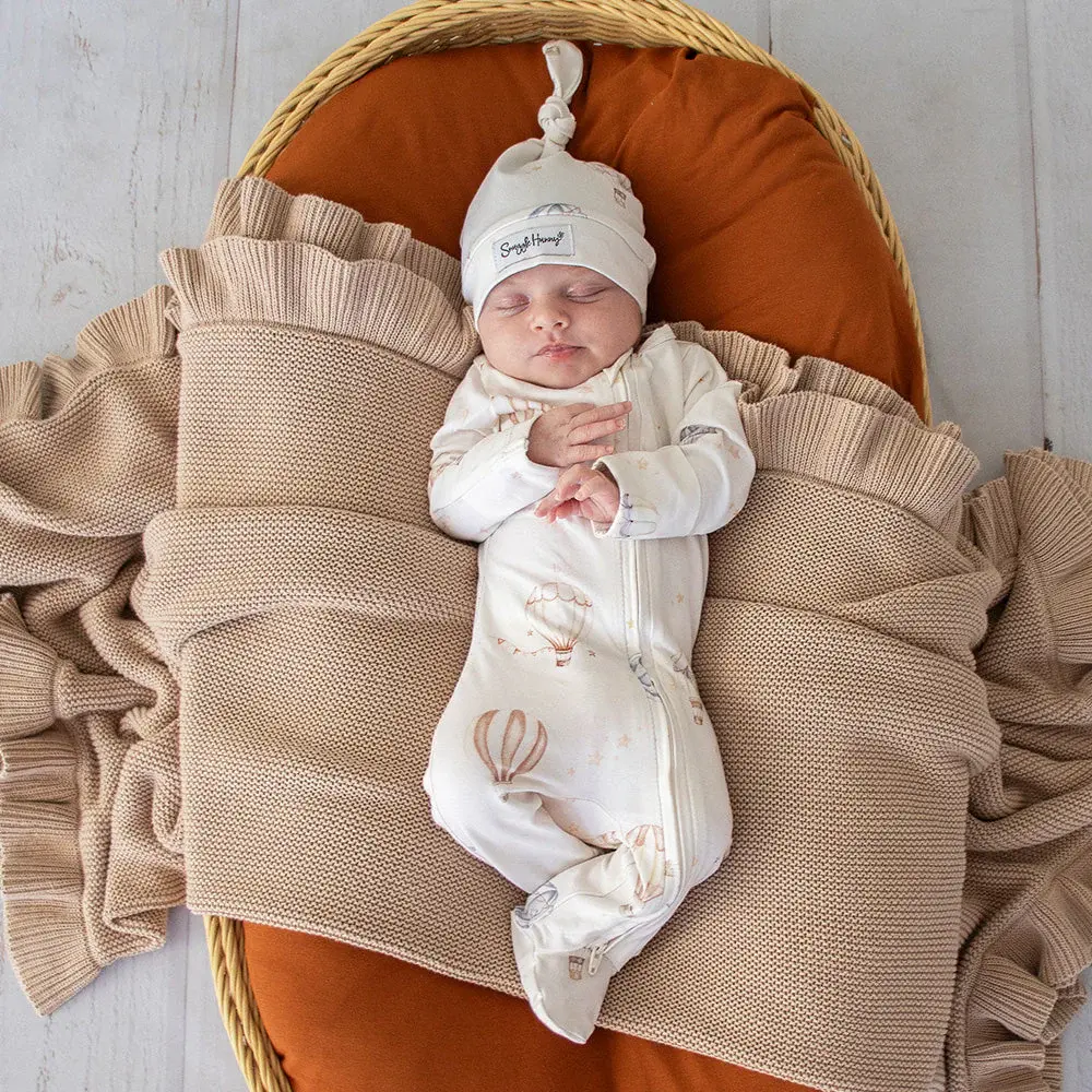 Snuggle Hunny Kids Snuggle Hunny Up & Away Organic Snuggle Sleepsuit Zip Footie