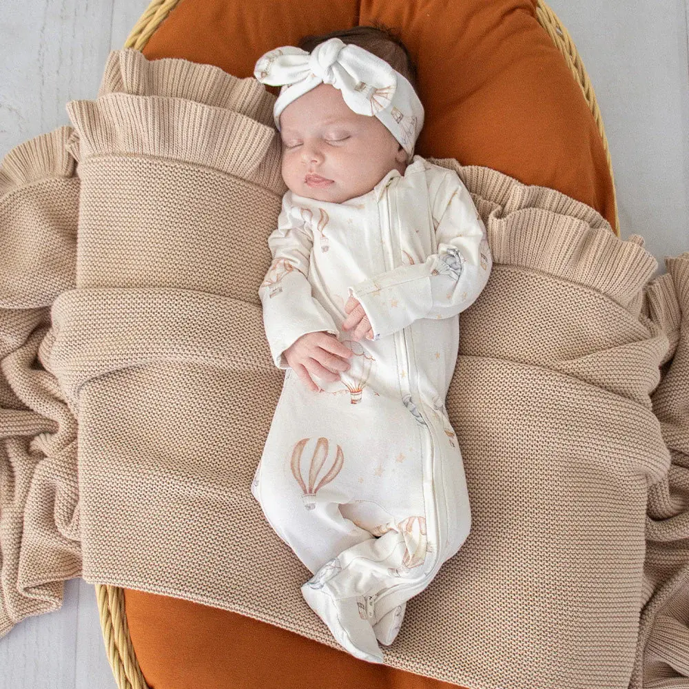 Snuggle Hunny Kids Snuggle Hunny Up & Away Organic Snuggle Sleepsuit Zip Footie