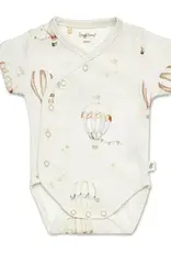 Snuggle Hunny Kids Snuggle Hunny Up & Away Short Sleeve Organic Kimono Bodysuit