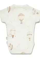 Snuggle Hunny Kids Snuggle Hunny Up & Away Short Sleeve Organic Kimono Bodysuit