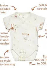 Snuggle Hunny Kids Snuggle Hunny Up & Away Short Sleeve Organic Kimono Bodysuit