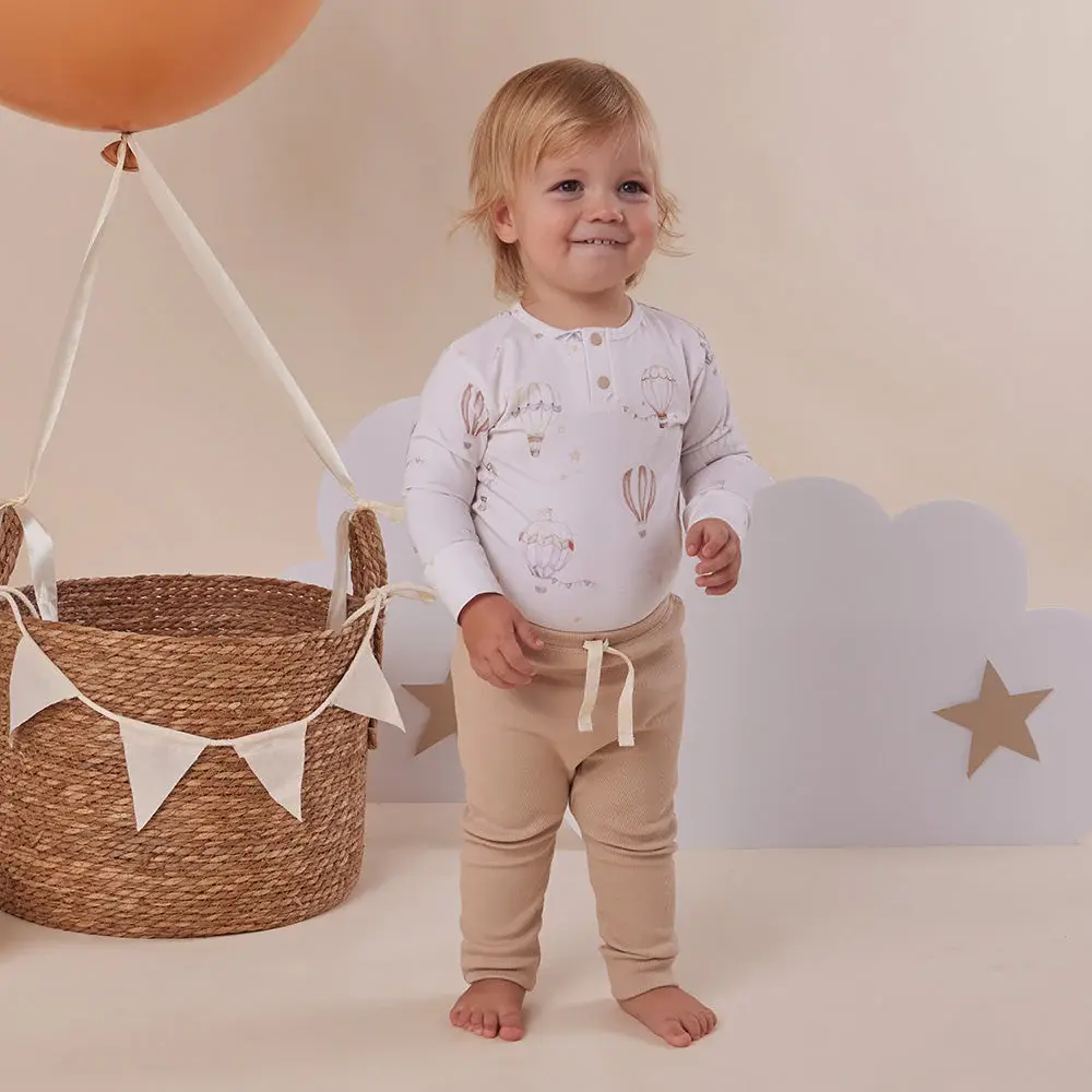 Snuggle Hunny Kids Snuggle Hunny Up & Away Long Sleeve Organic Bodysuit - 6-12 Months (0)
