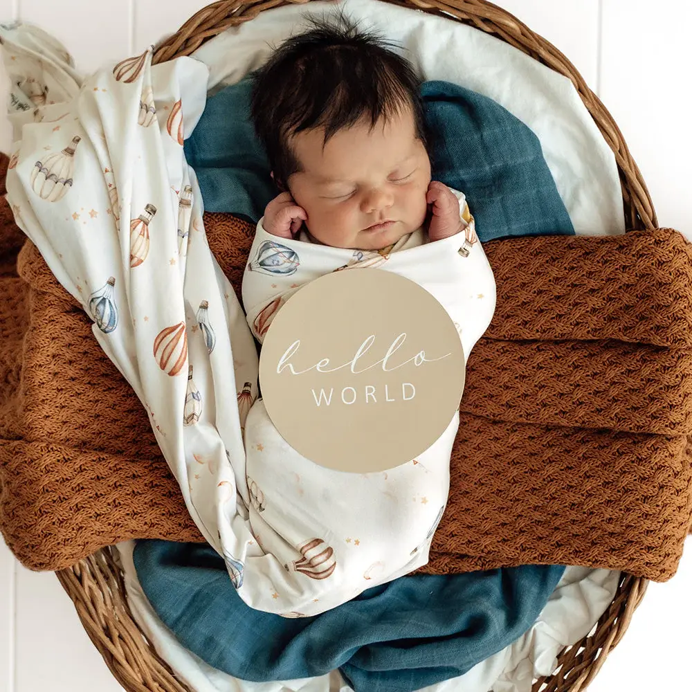 Snuggle Hunny Kids Snuggle Hunny Up & Away & Pebble Reversible Milestone Cards