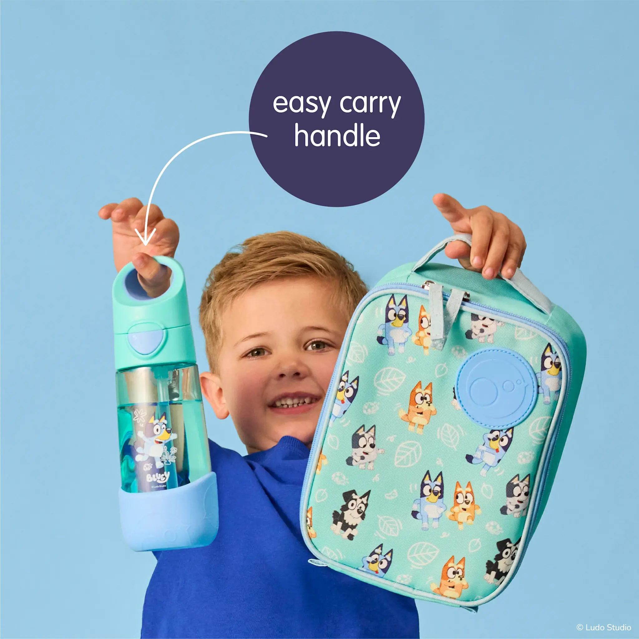 B.Box b.box 600mL Tritan Drink Bottle - Bluey
