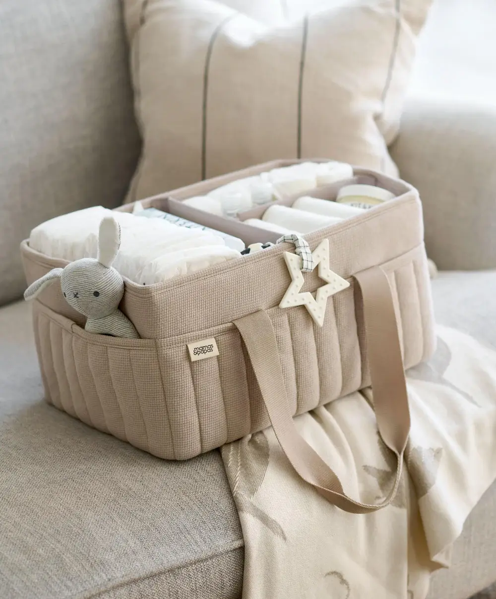 Mamas and Papas Mamas & Papas Nappy Caddy - Cashmere Waffle