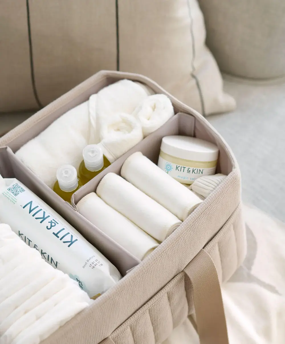Mamas and Papas Mamas & Papas Nappy Caddy - Cashmere Waffle