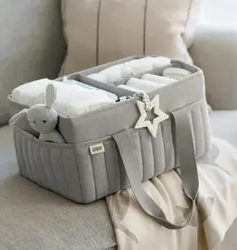 Mamas & Papas Mamas & Papas Nappy Caddy - Grey Waffle