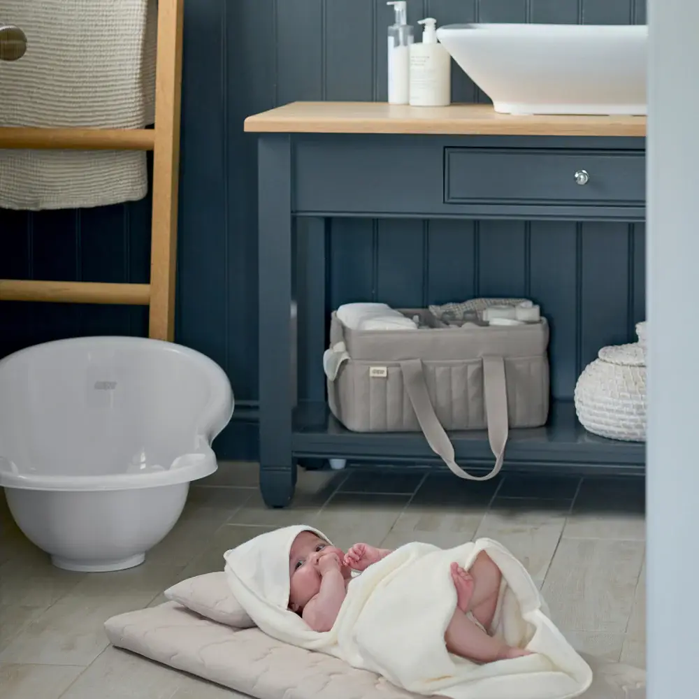Mamas and Papas Mamas & Papas Nappy Caddy - Grey Waffle