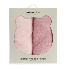 Bubba Blue Bubba Blue Bubba Sundae 2pk Hooded Towels - Cupcake