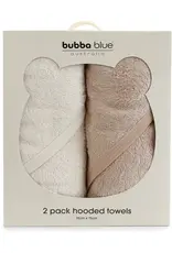 Bubba Blue Bubba Blue Bubba Sundae 2pk Hooded Towels - Chestnut